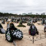 Irpen, Kiev district. Putin's executioners killed innocent people